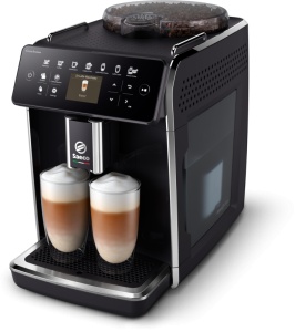 Espressor automat Philips Saeco GranAroma SM6480/00, 1500W, 15bar, 1.8l, Spumare automata, 14 bauturi, 3 presetari de gust, Argintiu/Negru