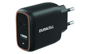 Incarcator auto Duracell, putere 20W, conectivitate 1C+1A USB