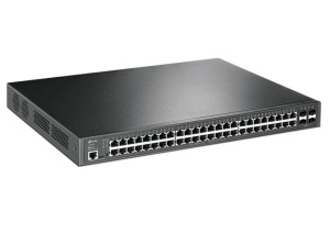 "JetStream™ 52-Port Gigabit L2+ Managed Switch with 48-Port PoE+ PORT: 48× Gigabit PoE+ Ports, 4× Gigabit SFP Slots, RJ45/Micro-USB Console Port SPEC: 802.3at/af, 384 W PoE Power, 1U 19-inch Rack-mountable Steel Case FEATURE: Integration with JetStream™ - Img 3