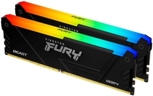 Memorie RAM Kingston DDR4 32GB 3200Mhz CL16 1.35V Dual Channel Kit Fury Beast Black RGB XMP