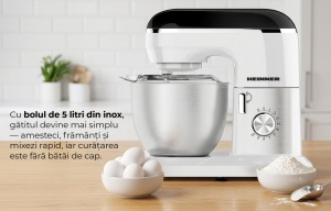 Mixer planetar Heinner GalaxyGourmet HPM-1010WHBK - Img 9