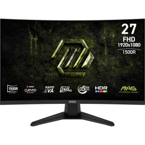 Monitor Gaming MSI MAG 275CF X24, 27", 1920 x 1080 pixeli, Black, 2 ani Garantie