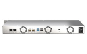 NAS QNAP 435XeU 4-Bay, CPU Marvell 64-bit Octeon TX2 CN9130 / CN9131 quad-core 2.2 GHz, RAM 4GB DDR4 SODIMM (1 slot, max. 32GB), HDD 4 x 2.5"/3.5" SATA 6Gbps + 2 x M.2 2280 NVMe PCIe Gen3 SSD slots (neincluse), LAN: 2 x 2.5GbE 2 x 10GbE SFP+, USB3.2 - Img 3