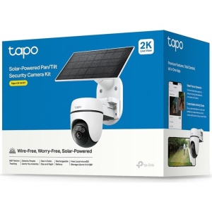 Solar-Powered Pan/Tilt Security Camera Kit SPEC:2K 3MP(2304×1296), 2.4 GHz, 6700mAh rechargeable lithium-ion battery, Solar panel (5.2V, 2.5W) FEATURE: Pan/Tilt, Non-Stop Power, Smart Detection and Notifications (motion, people), Color Night Vision, - Img 3
