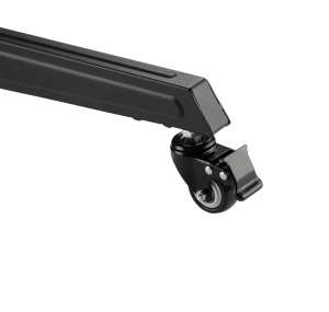 Stand podea mobil/fix Neomounts FL50-550BL1; pentru display-uri cu diagonale 37"-70", sistem de prindere VESA 100x100~600x400, greutate maxima suportata 50kg, tilt +5°/-12°, inaltime reglabila manual 1285-1450mm; management cabluri, 2 stalpi; dimensiuni - Img 7