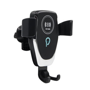 Suport auto si incarcator wireless SPACER pt. SmartPhone 2 in 1, fixare in grilaj, incarcare wireless Qi 10W