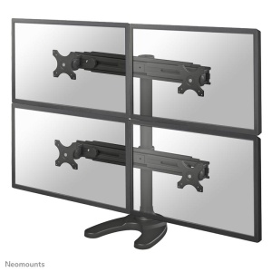 Suport cvadruplu monitor de birou Neomounts FPMA-D700DD4; pentru display-uri cu diagonale 19"-30", sistem de prindere VESA 75x75~100x100, greutate maxima suportata 8kg - per ecran, full motion, tilt +180°, swivel +180°, rotate +360°; inaltime reglabila - Img 5