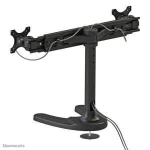 Suport dublu monitor de birou Neomounts FPMA-D700DD; pentru display-uri cu diagonale 19"-30", sistem de prindere VESA 75x75~100x100, greutate maxima suportata 8kg - per ecran, full motion, tilt +180°, swivel +180°, rotate +360°; inaltime reglabila manual - Img 11
