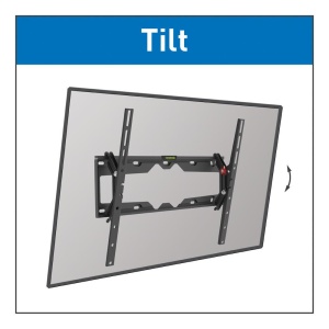 Suport TV de perete Barkan, pentru ecrane de pana la 13" - 65", greutate maxima suportata 36kg, distanta fata de perete 80mm - 205mm, VESA max. 400x400 mm, negru - Img 2