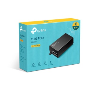 "2.5G PoE+ Injector Adapter PORT: 1× 2.5G PoE Port, 1× 2.5G Non-PoE Port SPEC: 802.3at/af Compliant, Data and Power Carried over The Same Cable Up to 100 Meters, Plastic Case, Pocket Size" - Img 2