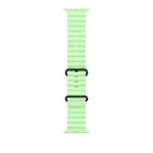 49mm Neon Green Ocean Band - Black Titanium Finish