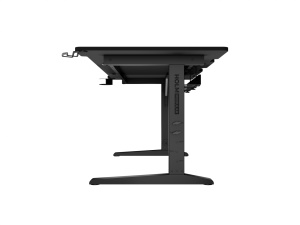 Birou gaming Genesis Holm Modular 160, material lemn/metal, reglabil pe inaltime 70 - 90 cm, iluminare RGB, management cabluri, negru - Img 8
