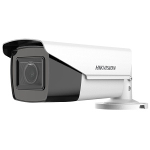 Camera de supraveghere Bullet 5MP Hikvision DS-2CE19H0T- AIT3ZF(2.7-13.5MM)(C), lentila varifocala: 2.7-13.5mm, iluminare min: 0.01 Lux @ (F1.6, AGC ON), 0 Lux cu IR 40m, iesire TVI/AHD/CVI/CVBS, alimentare: 12 VDC±15%, 24 VAC±15%, Max 8.8 W, protectie: