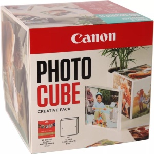 CANON PP-201 13x13CM PHOTO CUBE WH/BL, 40 coli, 1 x rama foto. - Img 2