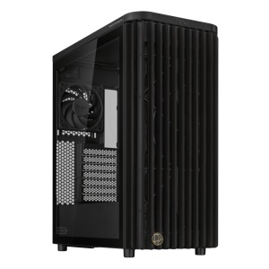 Carcasa ASUS PROART PA401 WOOD EDITION Mid Tower ARGB NEGRU, Tempered Glass, Sloturi Expansiune 7, Drive Bays: 2x3.5" 2x2.5"/3.5", Ventilatoare Suportate: 5 (spate: 1x120mm, fata: 2x140mm sau 2x160mm, sus: 2x120mm sau 2x140mm), Ventilatoare Incluse: 2