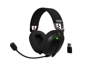 Casti wireless Fury Fukiya F6, interfata USB-C, sunet stereo, frecventa raspusn 20 - 20000 Hz, timp de utilizare 40 h, iluminare, negru - Img 3