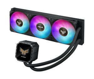 Cooler Procesor ASUS TUF GAMING LC III 360 ARGB LCD, marime radiator 397mm, 3x120mm, viteza ventilatoare 650-2600 RPM +/- 10%, Suport AMD: AM5 AM4, suport INTEL: LGA 1851/1700/1200 - Img 10