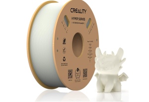 CREALITY HYPER PLA 3D Printer Filament, White, Temperatura printare: 200-220 grade celsius, Diametru filament: 1.75mm, Tensile strength: 52.99MPa, Bending strenght:92.38Mpa Dimensiuni rola filament: Diametru 200mm, inaltime 70mm, gaura centrala 56mm,
