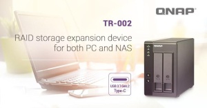 Extensie USB QNAP TR-002 2-Bay, 2.5/3.5 SATA 6Gbps HDD (neincluse), 1xUSB3.11 (type-c), tower, PSU adaptor 36W, garantie 2 ani - Img 3
