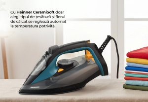 Fier de călcat HEINNER CeramiSoft HSI-A2400BLBK - Img 4