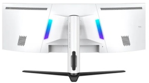 Monitor Gaming Curbat QD-mini LED TCL 57R94 57", Dual UHD (7680x2160), 120Hz, 1ms, AMD FreeSync™ Premium, NVIDIA G-Sync Compatible, R1000, Boxe 10W x2, USB Type-C 90W, Hub USB, 2x HDMI, DisplayPort, Pivot, VESA, alb - Img 4