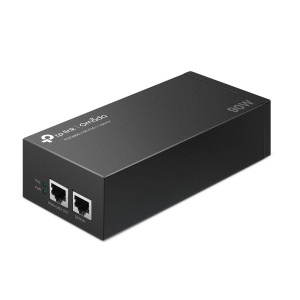 "Omada 10G PoE++ Injector Adapter PORT: 1× 10Gbps PoE Port, 1× 10Gbps Non-PoE Port SPEC: 802.3bt/at/af Compliant, 90 W PoE Power, Data and Power Carried over the same cable, Steel Case" - Img 4