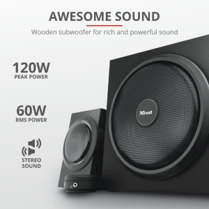 Sistem audio Trust Yuri 2.1, 60W, negru - Img 4