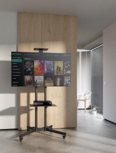 Stand TV mobil Akai 37"-70", inclinatie +10/-10°, VESA 600x400, 50kg, negru - Img 7