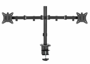Suport 2 monitoare SeriouxMM66-C024, brat articulat monitor, compatibilitate dimensiune ecran 17"-32", greutate maximă suportata: (per ecran): 9kg, VESA: 75x75, 100x100, inclinare: +45°~-45°, pivotare: +90°~-90°, rotația ecranului: + 180°~-180°, - Img 6
