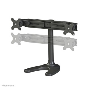 Suport dublu monitor de birou Neomounts FPMA-D700DD; pentru display-uri cu diagonale 19"-30", sistem de prindere VESA 75x75~100x100, greutate maxima suportata 8kg - per ecran, full motion, tilt +180°, swivel +180°, rotate +360°; inaltime reglabila manual - Img 12