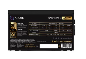 Sursa AQIRYS Magnetar LE, 80 PLUS Gold, 650 W - Img 8