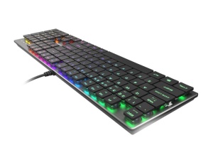 Tastatura gaming mecanica cu fir Genesis Thor 420 , iluminare RGB, switch Content Slim Blue, numar taste 104, 12 butoane multimedia, lungime cablu 165m, dimensiuni 418 x 113 x 24 mm, gri - Img 6