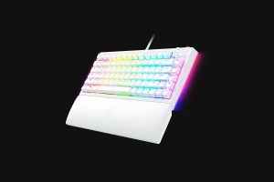 Tastatura mecanica gaming BlackWidow V4 75%, taste ABS, layout US, iluminare RGB, cu 6 butoane customizabile, suport pentru incheietura magnetic, alb - Img 3