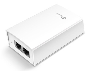 "48V Passive PoE Injector Adapter PORT: 1× Gigabit PoE Port, 1× Gigabit Non-PoE Port SPEC: Data and Power Carried over The Same Cable, 48 V Power Input, 24 W PoE Power, Plastic Case" - Img 2