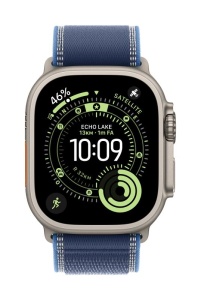 Apple Watch 49mm Blue/Bright Blue Trail Loop - S/M - Black Titanium Finish - Img 2