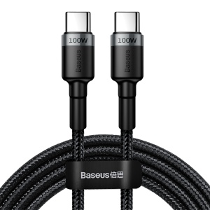 Baseus CATKLF-ALG1 USB Type-C to C Cable Cable (100W, 2m) Black