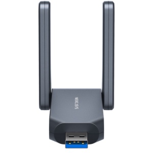 BE6500 High Gain Wi-Fi 7 USB Adapter SPEED: 688 Mbps at 2.4 GHz + 2882 Mbps at 5 GHz + 2882 Mbps at 6 GHz SPEC: 2× High Gain External Antenna, USB 3.0, 4096-QAM FEATURE: Wi-Fi 7, MU-MIMO, OFDMA, Beamforming, WPA3