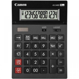 Calculator birou Canon AS120 II, 12 digits, 29 keys, dual power, M+, M-,RM/CM.