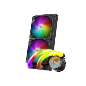 Cooler Procesor 1STPLAYER MOTHRA MT240 INFINITE SPACE ARGB NEGRU - Img 7