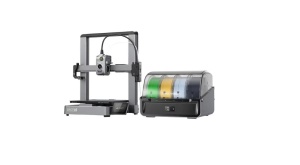 CREALITY HI COMBO 3D PRINTER, Tehnologie FDM, Volum printare: 260 × 260 × 300 mm, dimensiuni imprimanta: 409 × 392 × 477 mm, Touchscreen 3.2", Camera video pentru monitorizare, Senzor filament, Viteza printare: 300mm/s standard, 500mm/s max, Acuratete: - Img 3