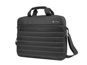 Geanta laptop Natec Taruca, compatibilitate dimensiune laptop 15.6", 1 compartiment, material Polyester 600D, negru