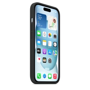 iPhone 15 Silicone Case with MagSafe - Black - Img 8