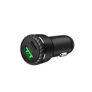 Mcdodo Incarcator Auto 2.4A Dual Port 36W USB si Type-C Black (PD+QC3.0)
