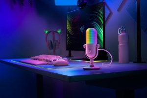 Microfon Razer Seiren V3 Mini Chroma RGB USB, frecventa raspuns 20 Hz - 20000 Hz, sensibilitate 110 dB (THD > 1% at 1 kHz), negru - Img 9