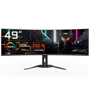 Monitor Consumer GIGABYTE CO49DQ, 49", 5120 x 1440 pixeli, Black, 3 ani Garantie