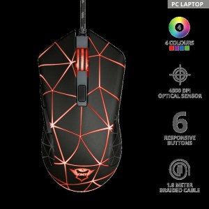 Mouse cu fir Trust GXT 133 Locx Illuminated Gaming Mouse - Img 2