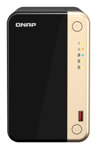 NAS QNAP 264 2-Bay, CPU Intel Celeron N5105/N5095 4-core/4-thread Processor, RAM 8 GB DDR4 (onboard, not expandable), HDD 2 x 2.5"/3.5" SATA 6Gbps + 2 x M.2 2280 PCIe Gen 3 x1 SSD slots (neincluse), LAN: 2 x 2.5GbE (optional 10GbE expansion via a PCIe - Img 4