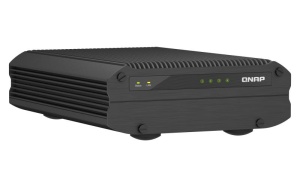 NAS QNAP I410X 4-Bay, CPU Intel® Atom® x6425E 4-core/4-thread Processor, RAM onboard 8GB (not expandable), 2.5" SATA SSD 6Gbps HDD (neincluse), LAN: 10 x 2.5GbE, Desktop, Adapter, garantie 3 ani - Img 2