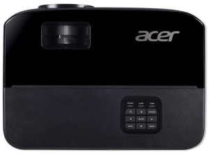 Proiector ACER X1123HP, DLP, 3D Ready, SVGA 800x600, up to WUXGA 1920x 1200, 4000 lumeni, 20000:1, 4:3 nativ, 16:9 compatibil, dimensiune maxima imagine 300", distanta maxima de proiectie 12 m, boxa 3W, lampa 5000 ore/ 15000 ore, D-sub, composite/ RCA,