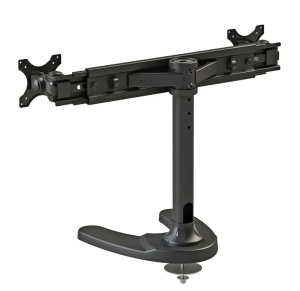 Suport dublu monitor de birou Neomounts FPMA-D700DD; pentru display-uri cu diagonale 19"-30", sistem de prindere VESA 75x75~100x100, greutate maxima suportata 8kg - per ecran, full motion, tilt +180°, swivel +180°, rotate +360°; inaltime reglabila manual - Img 3